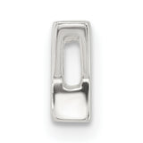 Sterling Silver Initial Y Pendant, Block Letter Charm with Polished Monogram Design