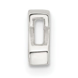 Sterling Silver Letter Z Pendant, Block Initial Charm for Necklace or Bracelet