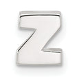 Sterling Silver Letter Z Pendant, Block Initial Charm for Necklace or Bracelet