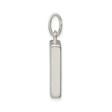 Sterling Silver Photo Pendant with Border Design, Rectangular Frame Keepsake Locket