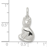 Cat Charm Pendant in Real 925 Sterling Silver