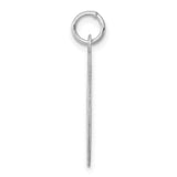Caduceus Disc Charm Pendant in Real 925 Sterling Silver