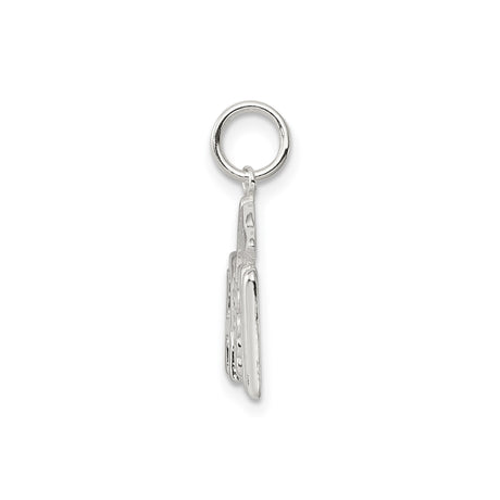 Sterling Silver RN Pendant with Caduceus Symbol, Medical Jewelry for Nurses