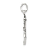 Sterling Silver Lighthouse Pendant with Cabin Design, Nautical Coastal Theme for Women or Unisex Wear