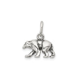 Bear Charm Pendant in Real 925 Sterling Silver