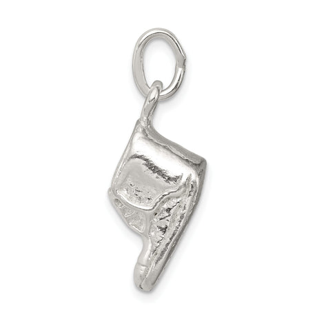 Sterling Silver Baby Shoe Pendant Charm, Realistic Sneaker Design, Newborn Keepsake Jewelry