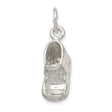 Sterling Silver Baby Shoe Pendant Charm, Realistic Sneaker Design, Newborn Keepsake Jewelry