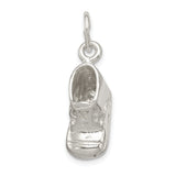 Sterling Silver Baby Shoe Pendant Charm, Realistic Sneaker Design, Newborn Keepsake Jewelry