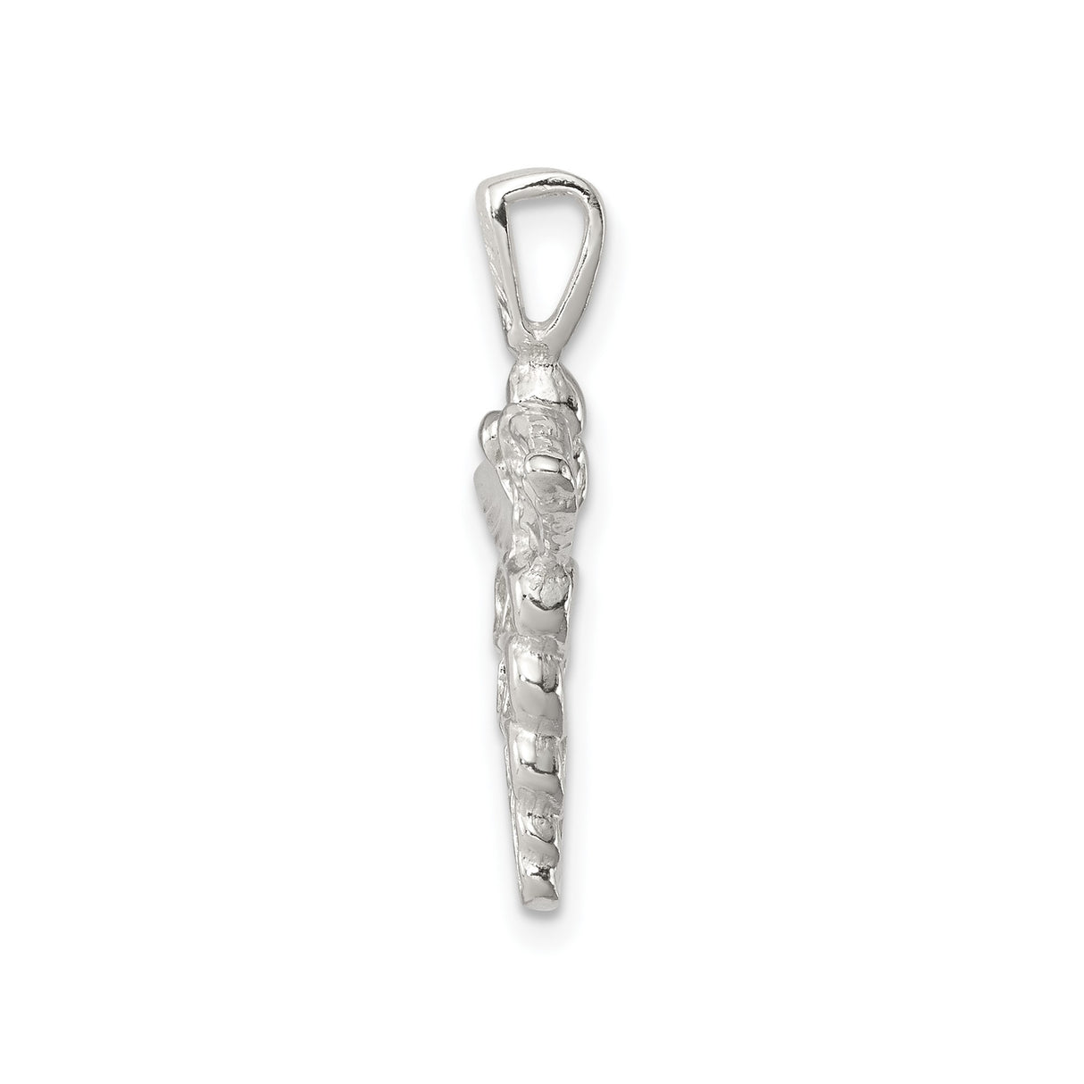 Sterling Silver Caduceus Pendant with Snake and Wings Symbol, Medical Jewelry for Healthcare Professionals