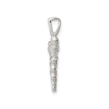 Sterling Silver Caduceus Pendant with Snake and Wings Symbol, Medical Jewelry for Healthcare Professionals