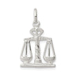 Sterling Silver Scales of Justice Pendant with Balance Charm Symbol of Law and Fairness