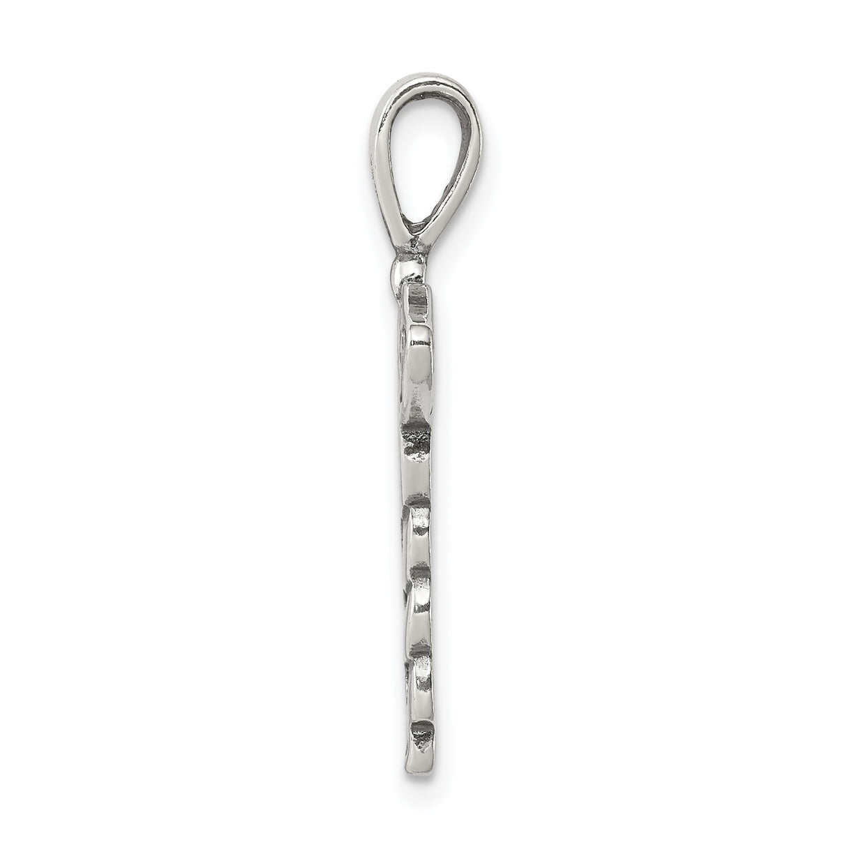 Sterling Silver Caduceus Pendant with Winged Staff and Snake Symbol for Healthcare Workers