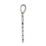 Sterling Silver Caduceus Pendant with Winged Staff and Snake Symbol for Healthcare Workers