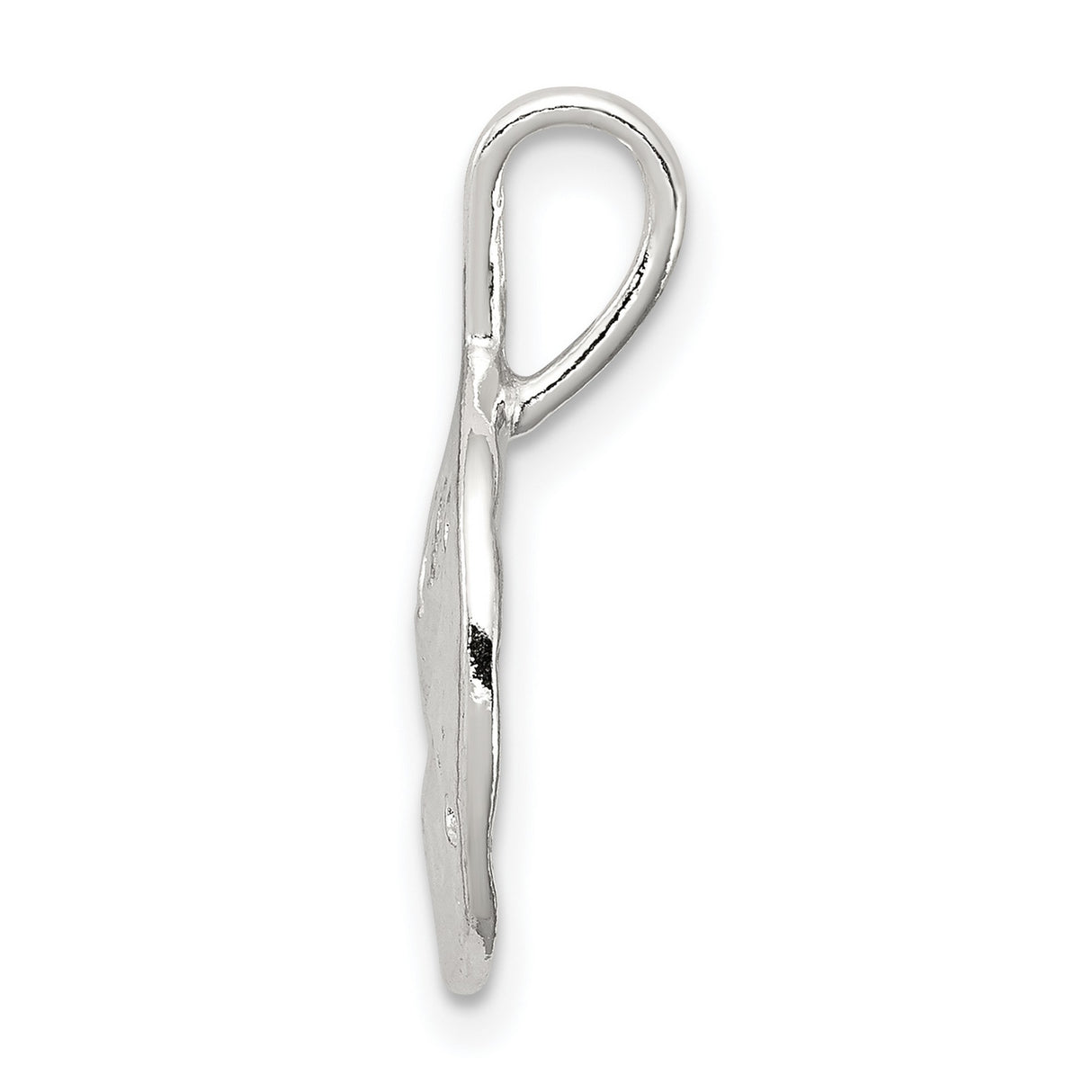 Solid Sand Dollar Disc Charm Pendant in Real 925 Sterling Silver