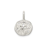 Sterling Silver Sand Dollar Pendant, Nautical Coastal Design, Nature-Inspired Sea Life Jewelry