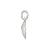Sterling Silver Pendant, Scallop Shell with Pilgrim Staff, Camino de Santiago Christian Jewelry