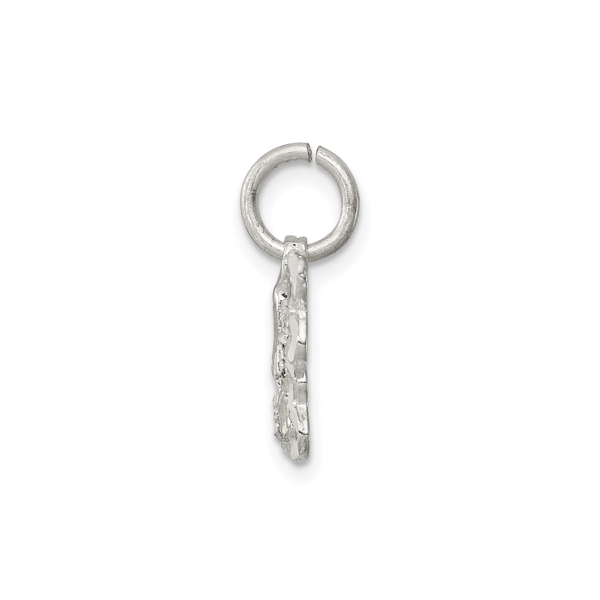 Sterling Silver Butterfly Pendant with Openwork Design, Symbol of Transformation and Hope