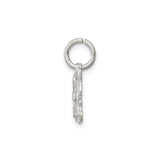 Sterling Silver Butterfly Pendant with Openwork Design, Symbol of Transformation and Hope