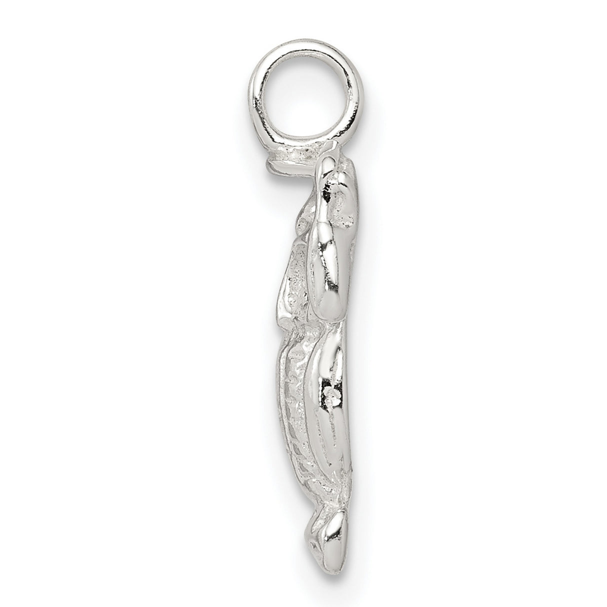 Owl Perched on Branch with Graduation Cap Charm Pendant in Real 925 Sterling Silver