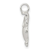 Owl Perched on Branch with Graduation Cap Charm Pendant in Real 925 Sterling Silver