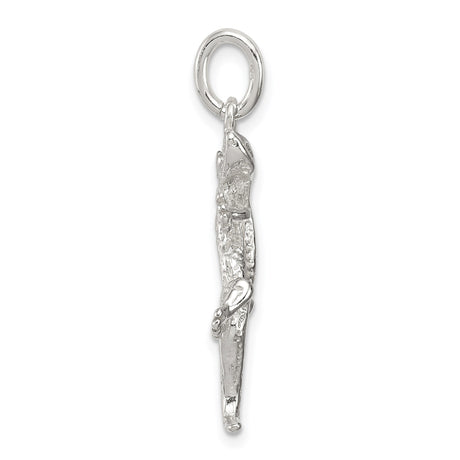 Sterling Silver Lizard Pendant with Detailed Gecko Design, Nature-Inspired Unisex Jewelry