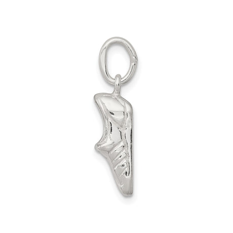 Sterling Silver Ballet Slipper Pendant Charm, Artistic Dance Shoe Jewelry for Women and Girls