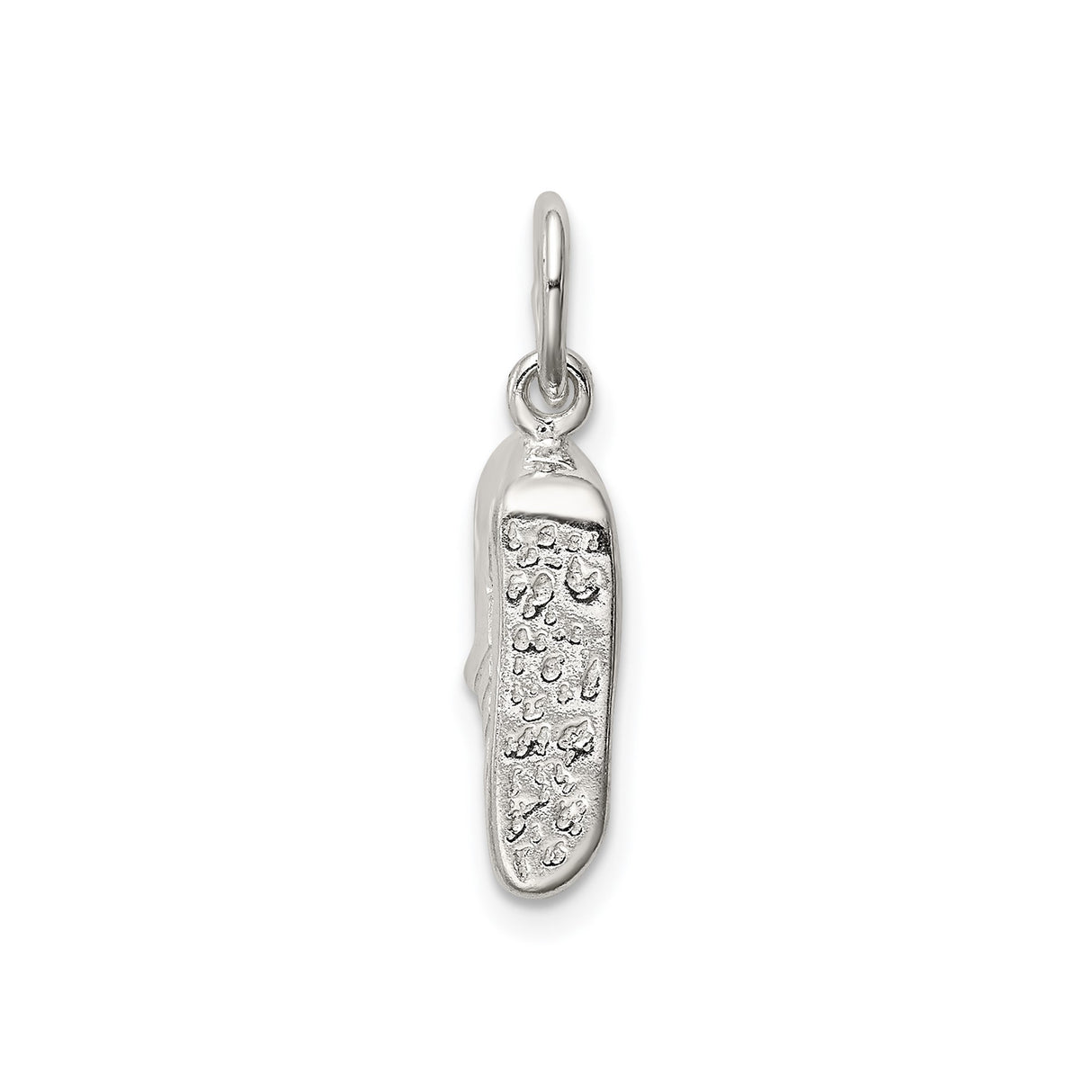Sterling Silver Ballet Slipper Pendant Charm, Artistic Dance Shoe Jewelry for Women and Girls