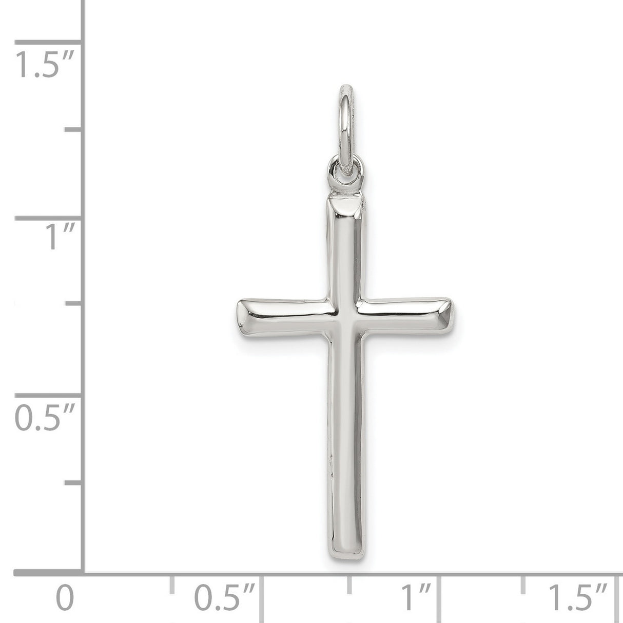 Cross Charm Pendant in Real 925 Sterling Silver