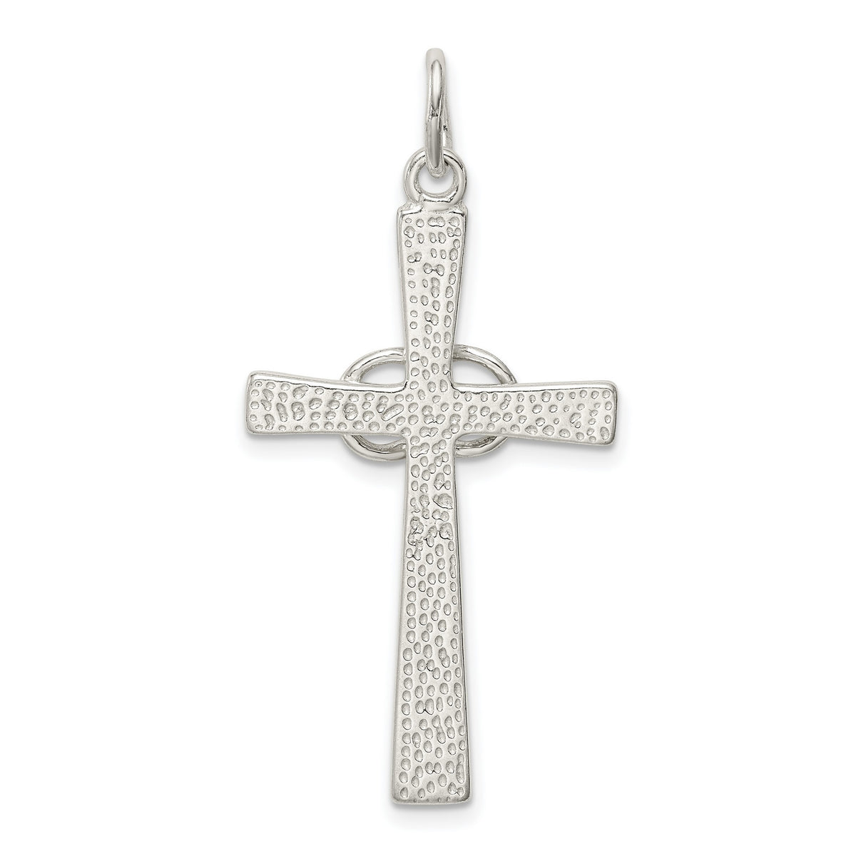 Holy Matrimony Cross Charm Pendant in Real 925 Sterling Silver