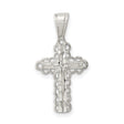 Budded Cross Charm Pendant in Real 925 Sterling Silver