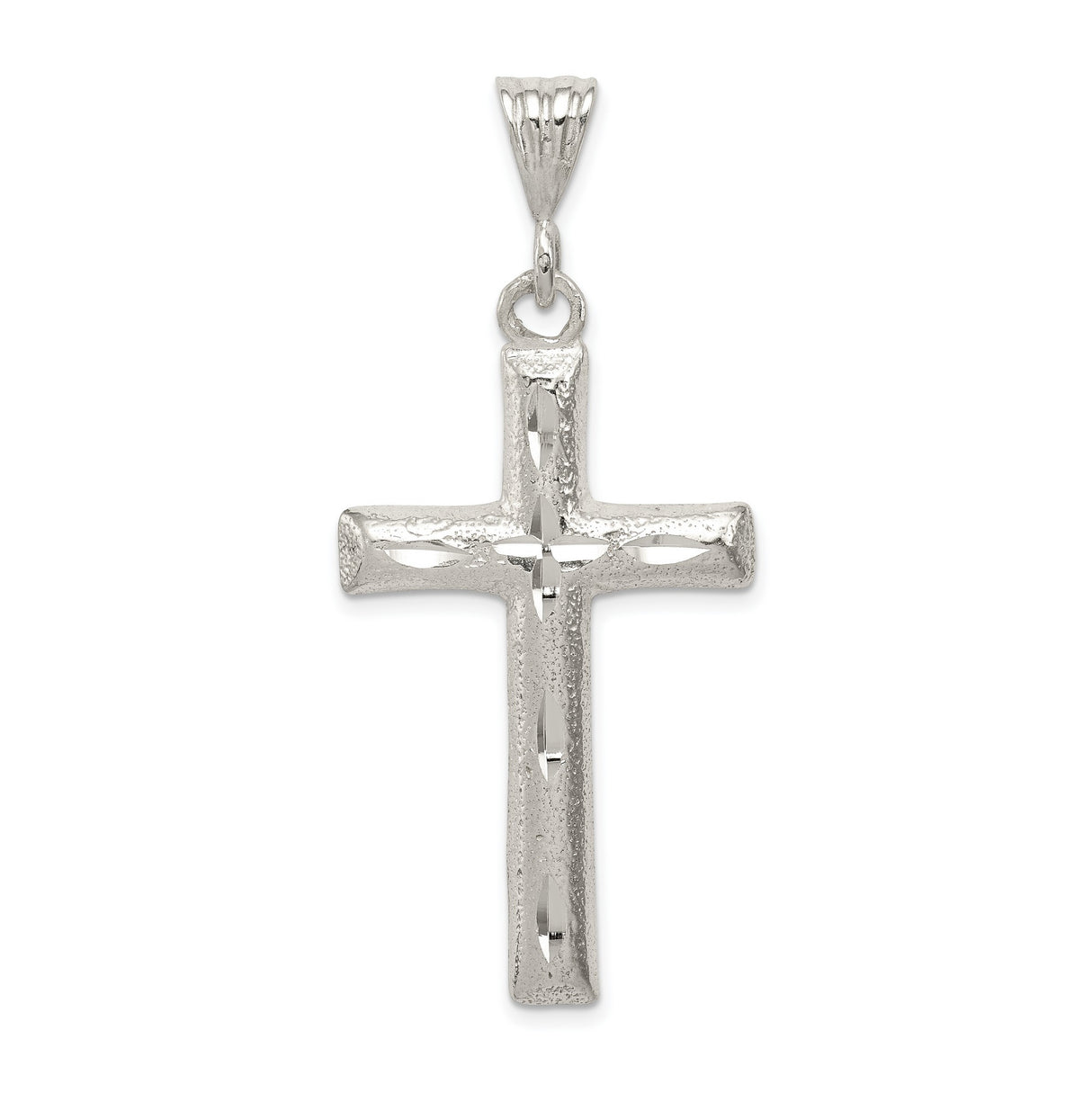 Latin Cross Charm Pendant in Real 925 Sterling Silver