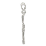 Saint Andrew Holding Cross Shoulder Charm Pendant in Real 925 Sterling Silver
