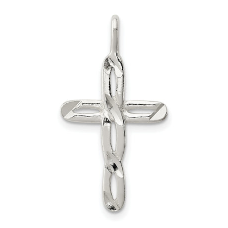 Cross Charm Pendant in Real 925 Sterling Silver