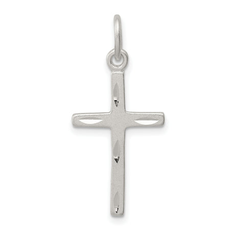 Cross Charm Pendant in Real 925 Sterling Silver