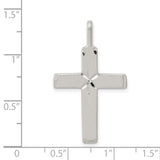 Cross Charm Pendant in Real 925 Sterling Silver