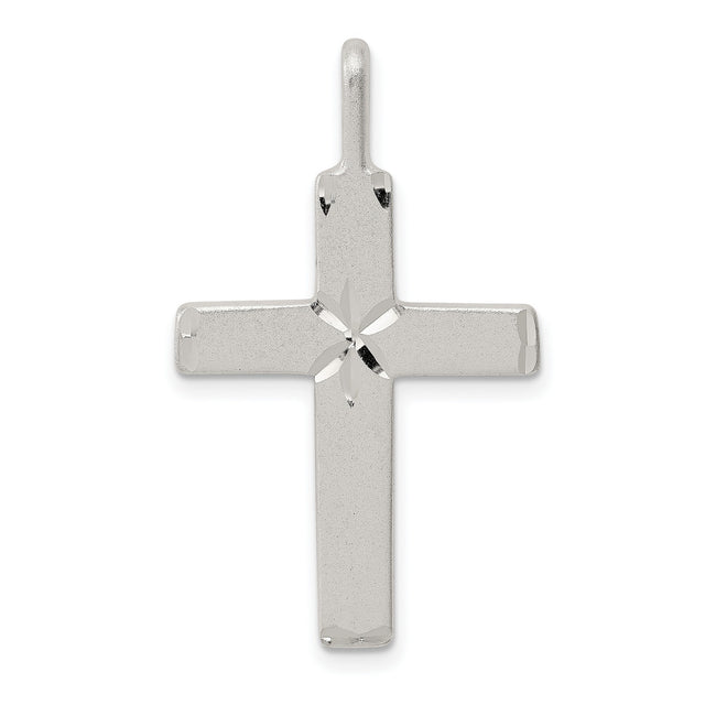 Cross Charm Pendant in Real 925 Sterling Silver