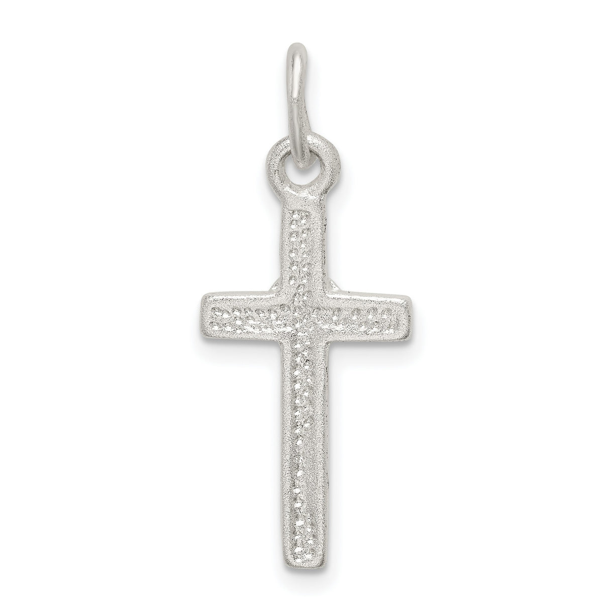 Latin Cross Charm Pendant in Real 925 Sterling Silver