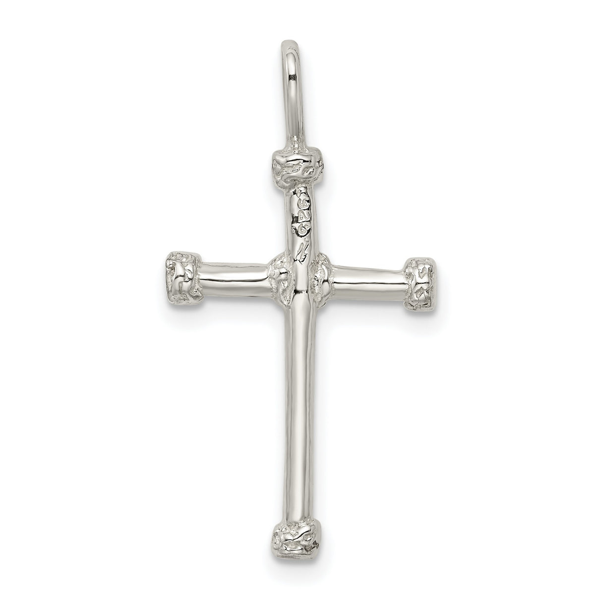 Cross Charm Pendant in Real 925 Sterling Silver