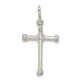 Cross Charm Pendant in Real 925 Sterling Silver