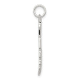 Sterling Silver Saxophone Pendant Charm, Musical Instrument Jewelry for Musicians and Jazz Lovers