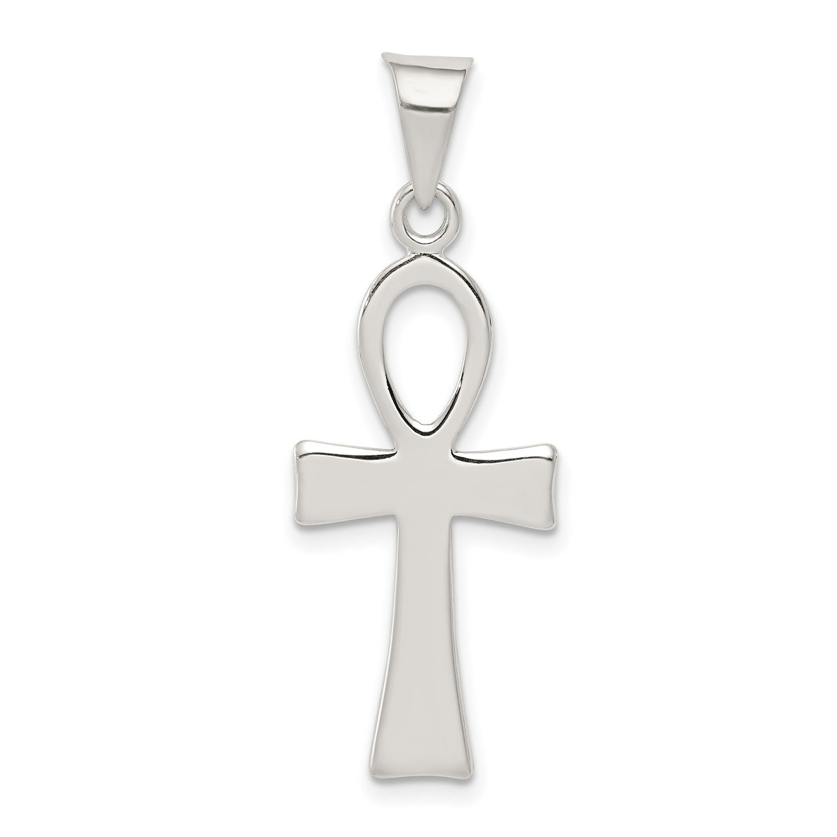 Solid Ankh Cross Charm Pendant in Real 925 Sterling Silver