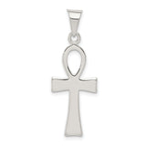 Solid Ankh Cross Charm Pendant in Real 925 Sterling Silver