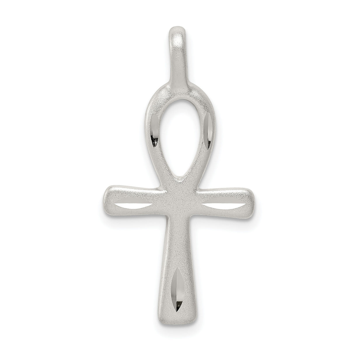 Ankh Cross Slide Charm Pendant in Real 925 Sterling Silver