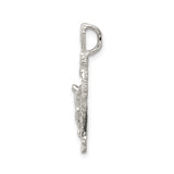 Sterling Silver Crucifix Cross Pendant with INRI Detail, Christian Catholic Design
