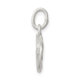 Sterling Silver Dove Pendant with Matte and Polished Wing Detail, Religious Christian Jewelry