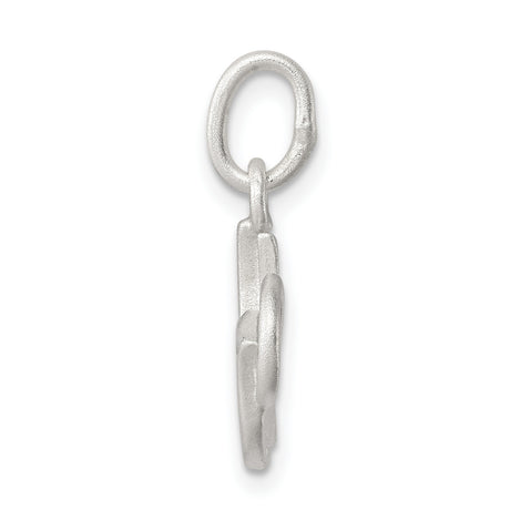 Sterling Silver Dove Pendant with Matte and Polished Wing Detail, Religious Christian Jewelry