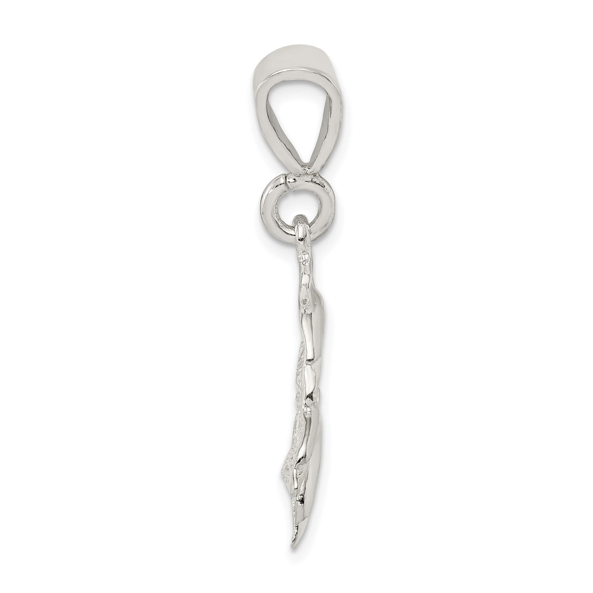 Sterling Silver Dolphin Pendant with Three Dolphins, Nautical Ocean Theme