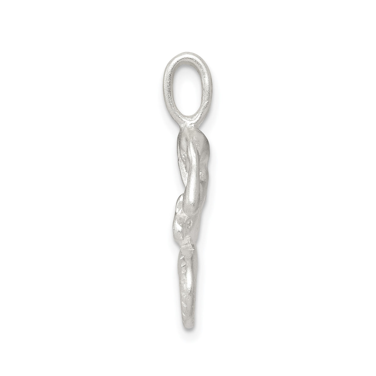 Sterling Silver Mermaid Pendant, Detailed Sitting Mermaid with Ocean Fantasy Theme