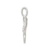 Sterling Silver Mermaid Pendant, Detailed Sitting Mermaid with Ocean Fantasy Theme