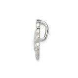 Sterling Silver Crab Pendant with Zodiac Cancer Symbol, Ocean Animal Jewelry for Women and Men
